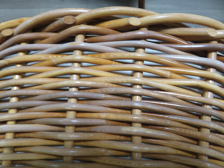 Pair Wicker Works Occasional Chairs