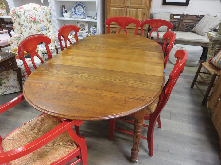Antique Drop Leaf Oak Table
