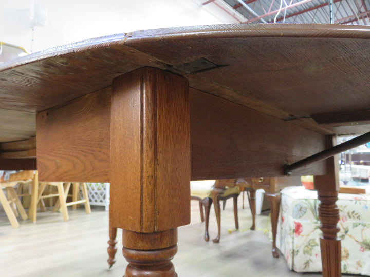 Antique Drop Leaf Oak Table
