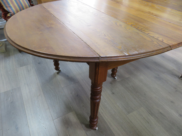 Antique Drop Leaf Oak Table