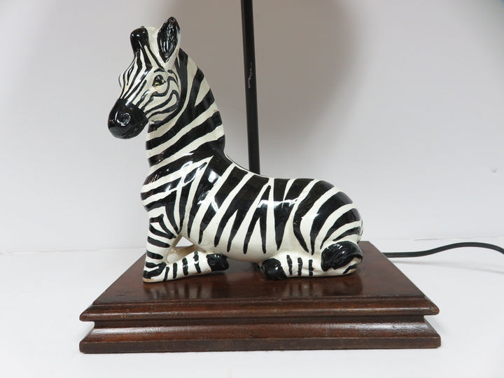 Zebra Base Ceramic Lamp