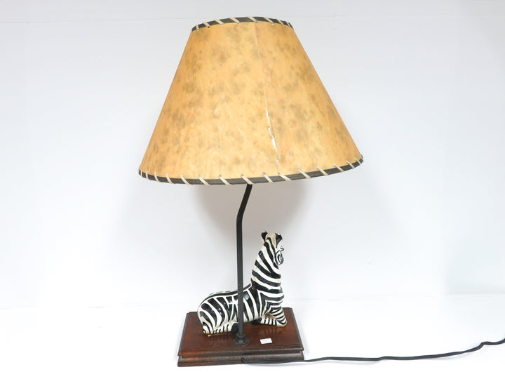 Zebra Base Ceramic Lamp