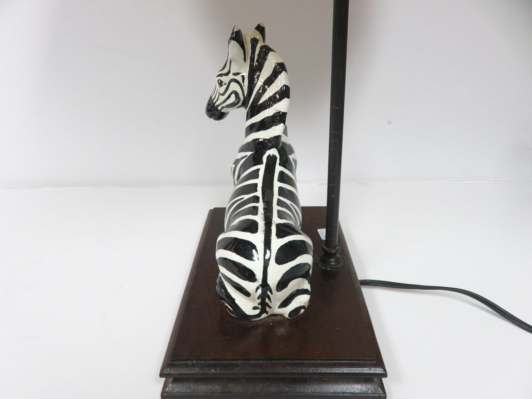 Zebra Base Ceramic Lamp