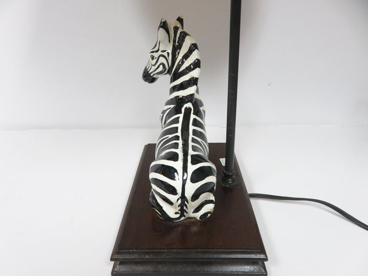 Zebra Base Ceramic Lamp