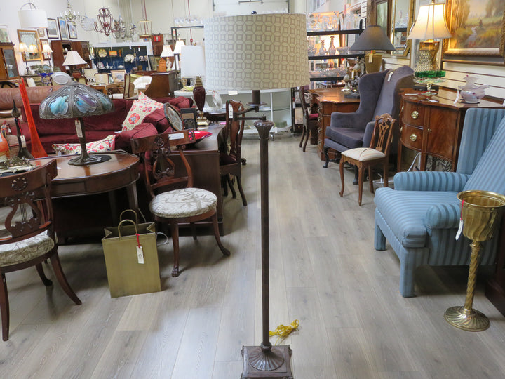 Brown Metal Floor Lamp