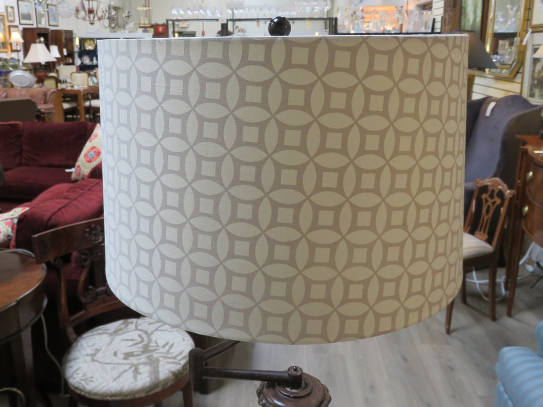 Brown Metal Floor Lamp