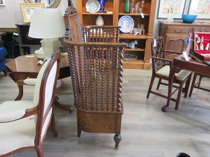 Antique Carved Settle Bench