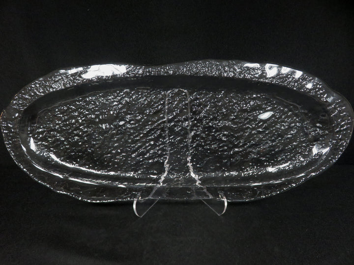 Pebbled Glass Charcuterie Tray