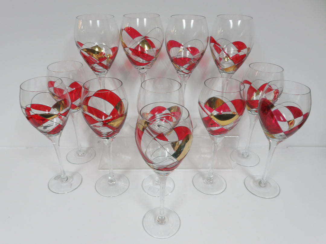 Romanian Stained Glass Wine Glasses