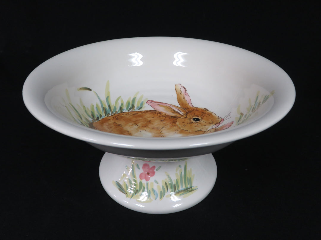 Maxcera Bunny Pedestal Bowl