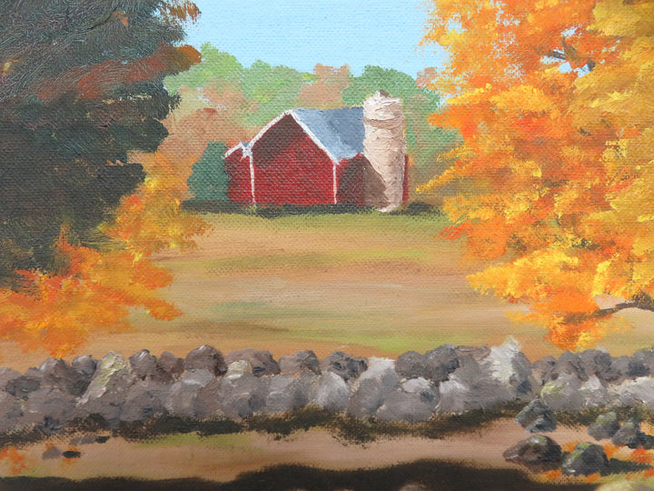 Country Farm Original Oil Painting