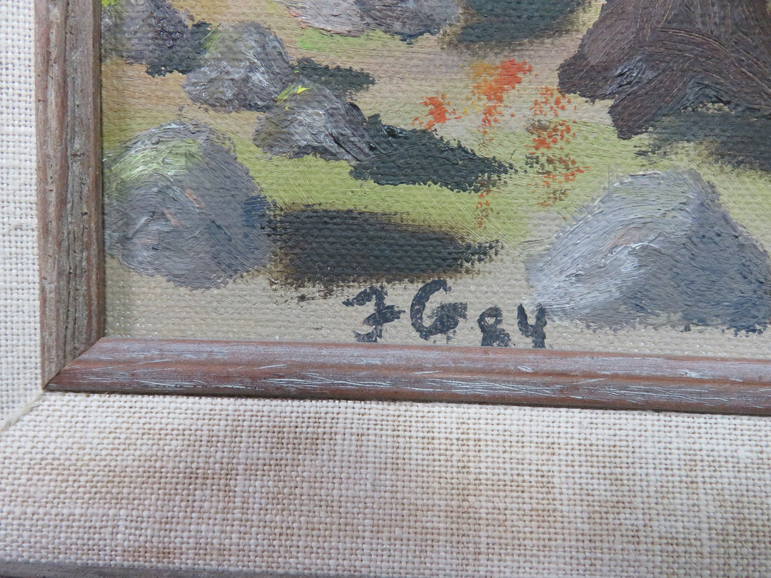 Country Farm Original Oil Painting