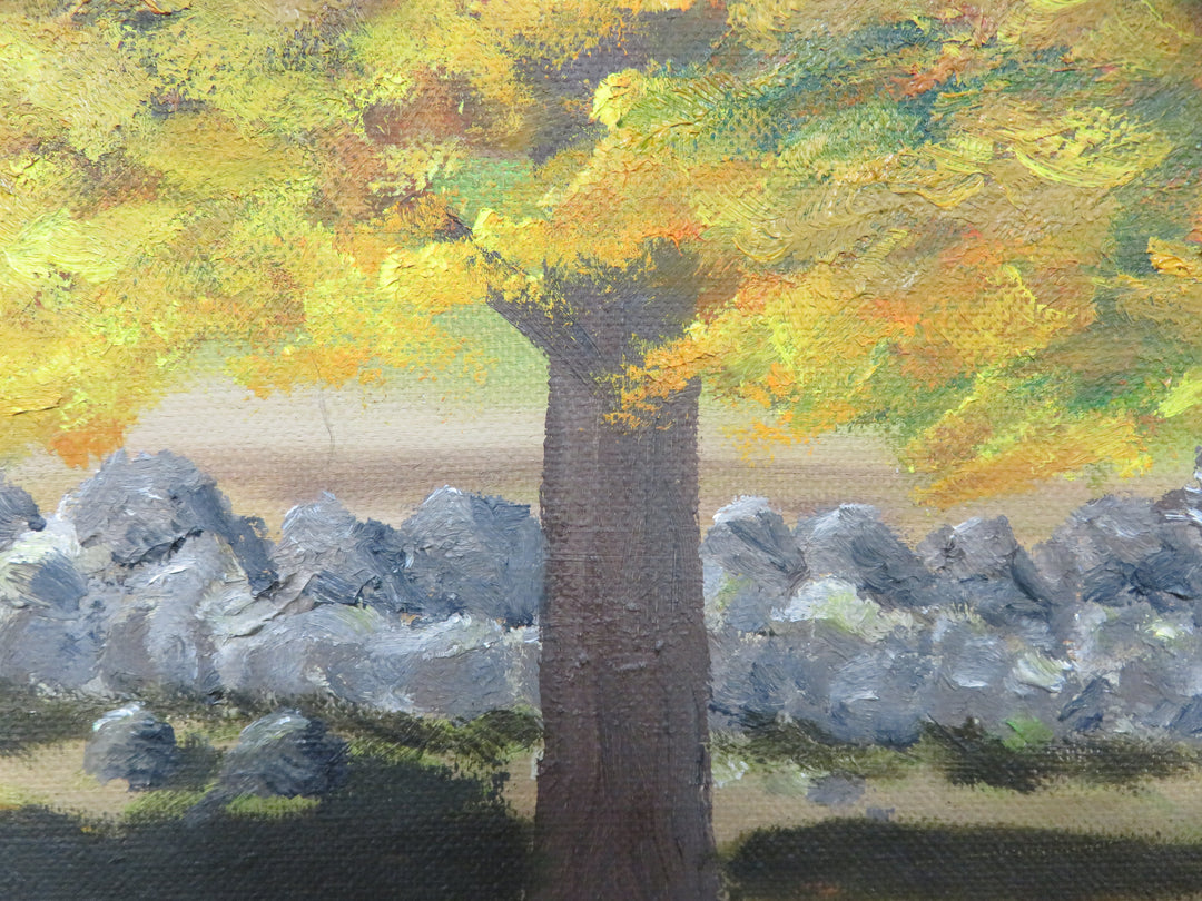 Country Farm Original Oil Painting