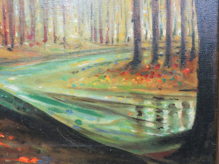 Vintage Landscape Original Oil Painting