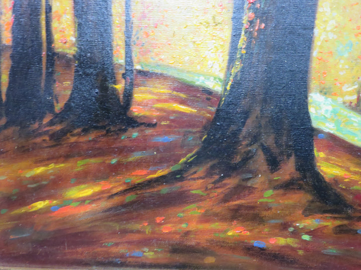 Vintage Landscape Original Oil Painting