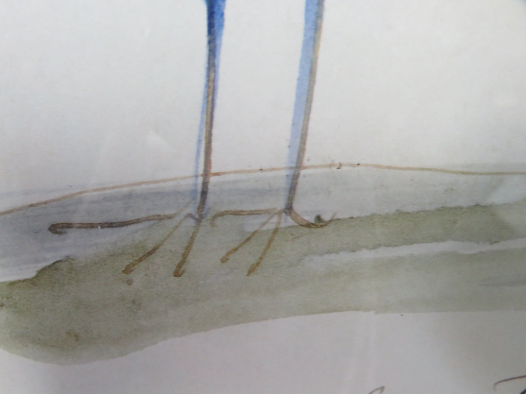 The Dark Blue Bird Print