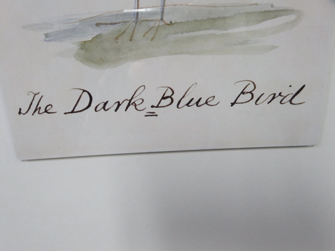 The Dark Blue Bird Print