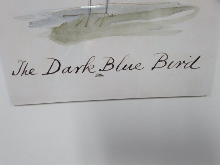 The Dark Blue Bird Print