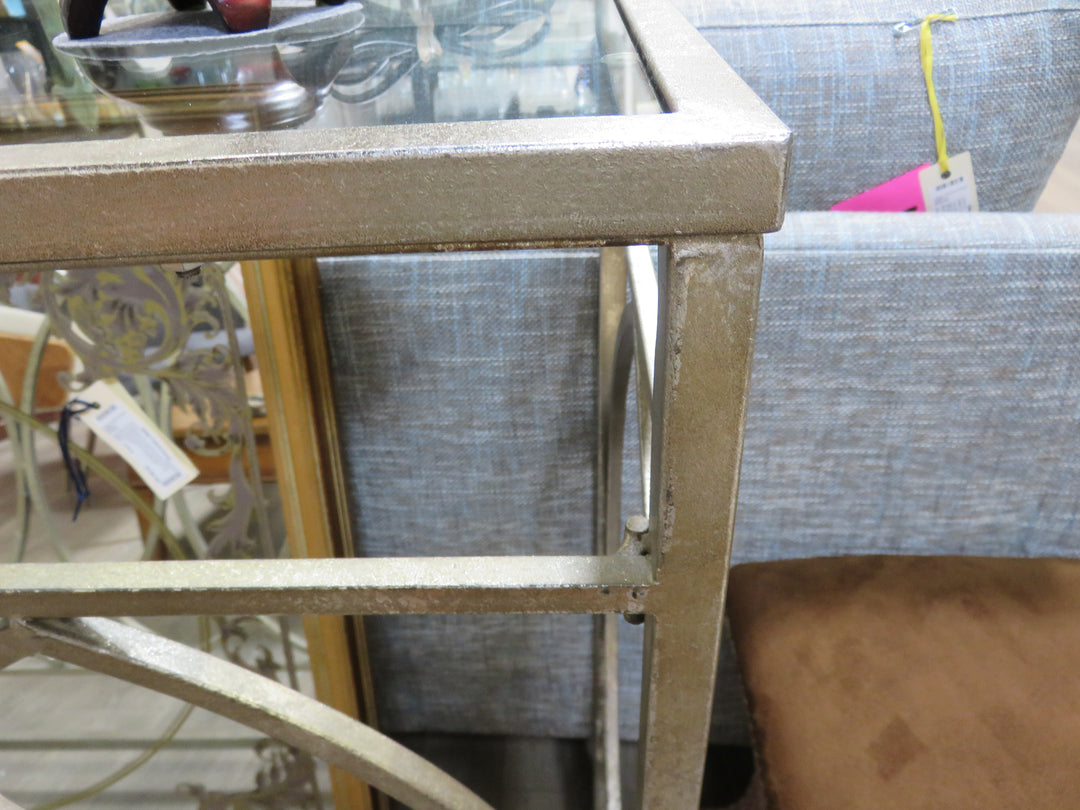 Metal & Glass Console Table