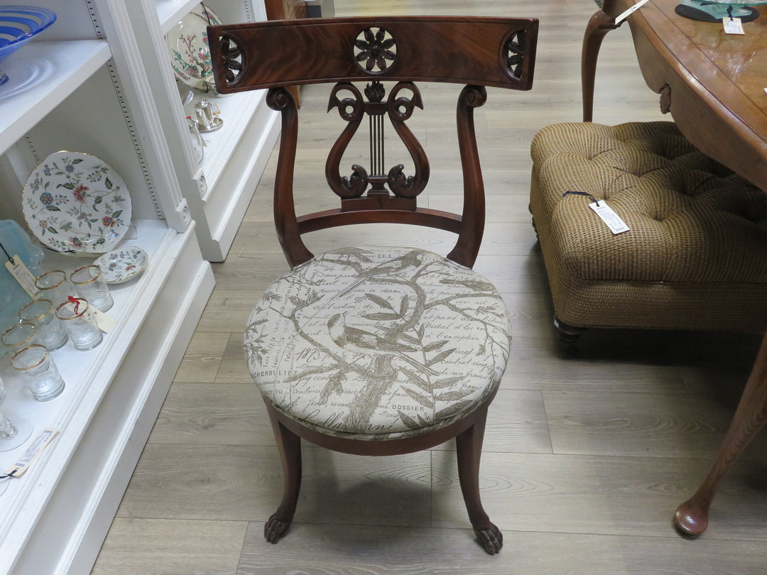 Antique Lyre Back Chair