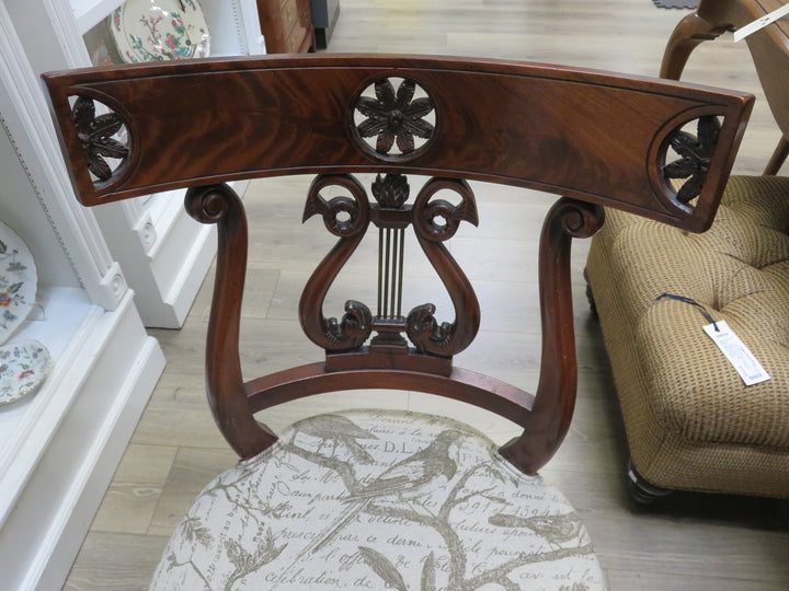 Antique Lyre Back Chair
