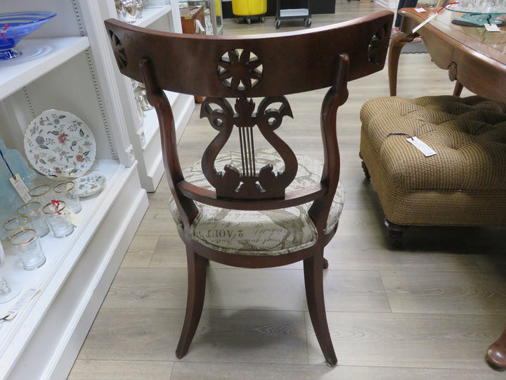 Antique Lyre Back Chair