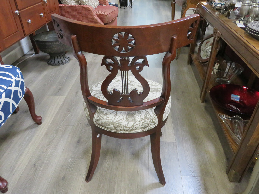 Antique Lyre Back Chair