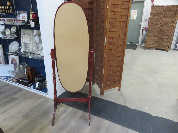 Oval Cherry Cheval Mirror