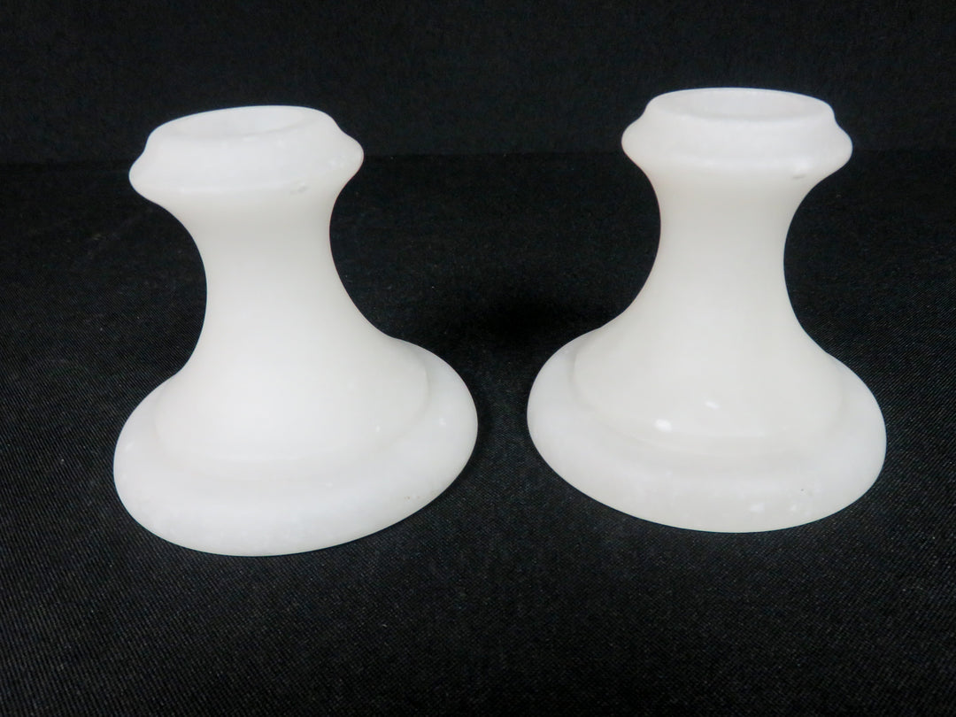 Pair of Alabaster Candlesticks