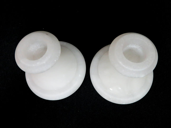 Pair of Alabaster Candlesticks