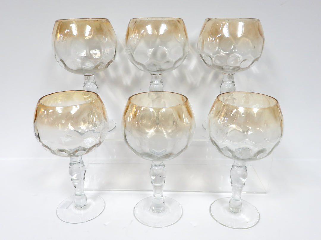 Gold Fade Optic Goblets
