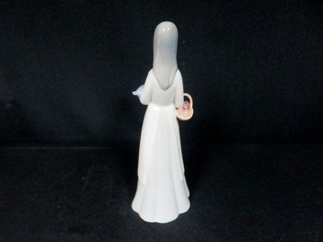 Girl with Dog Figurine