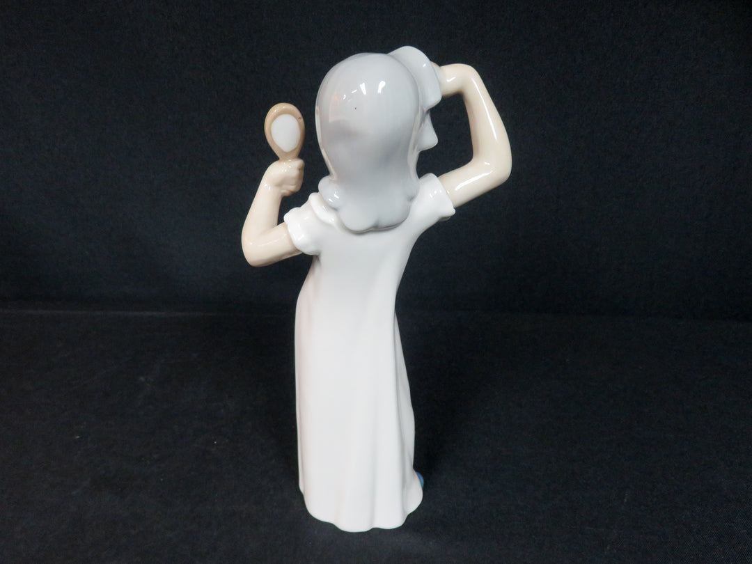 Girl with Mirror Figurine