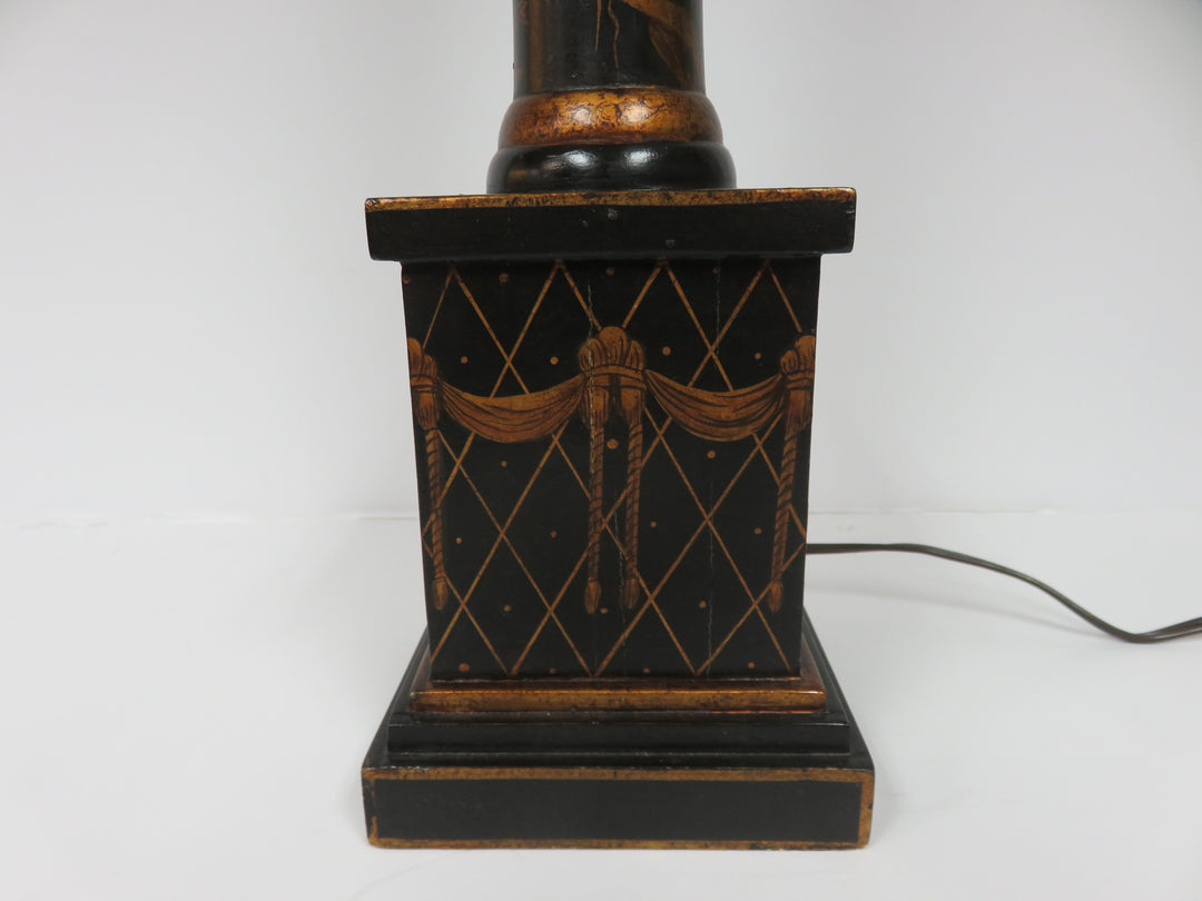 Black & Copper Buffet Lamp