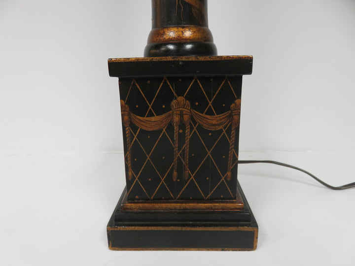 Black & Copper Buffet Lamp