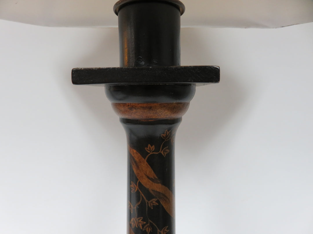 Black & Copper Buffet Lamp