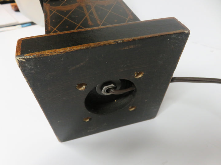 Black & Copper Buffet Lamp