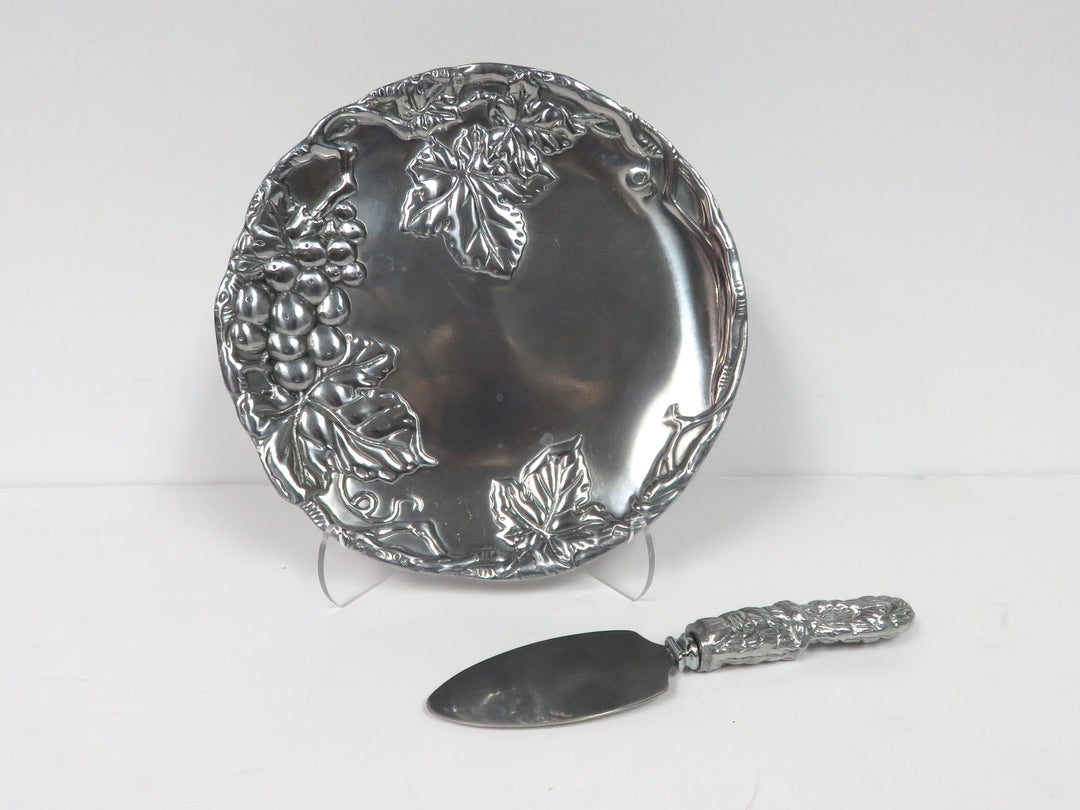 Arthur Court Cheese Plate & Knife