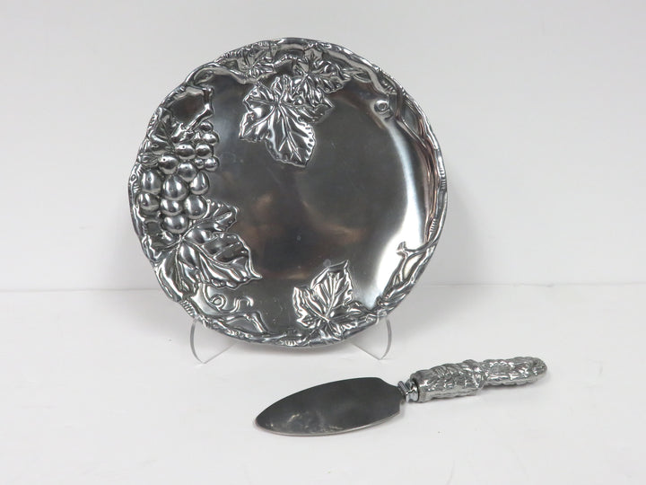 Arthur Court Cheese Plate & Knife