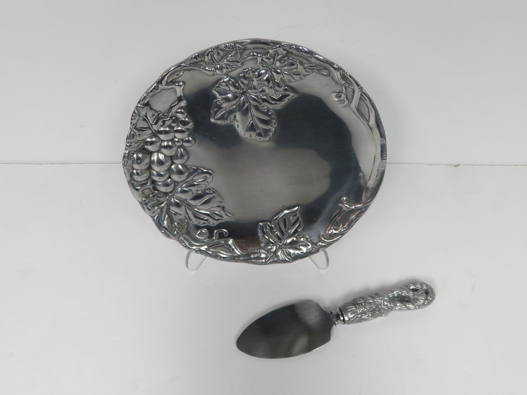 Arthur Court Cheese Plate & Knife