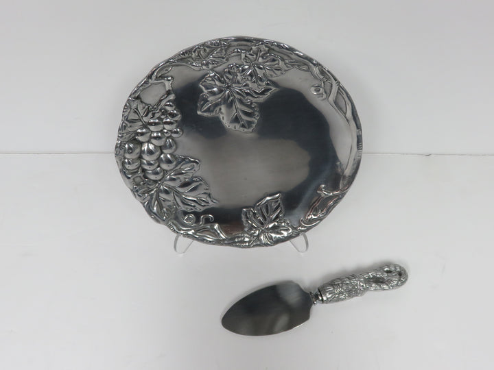 Arthur Court Cheese Plate & Knife