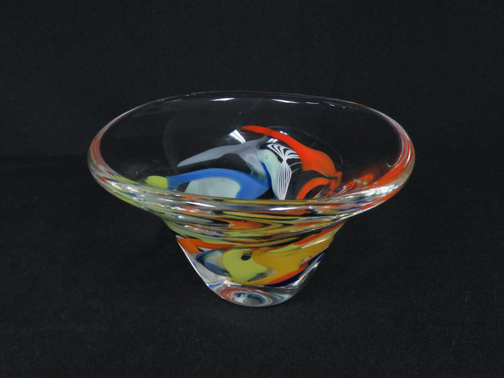 Vibrant Art Glass Bowl