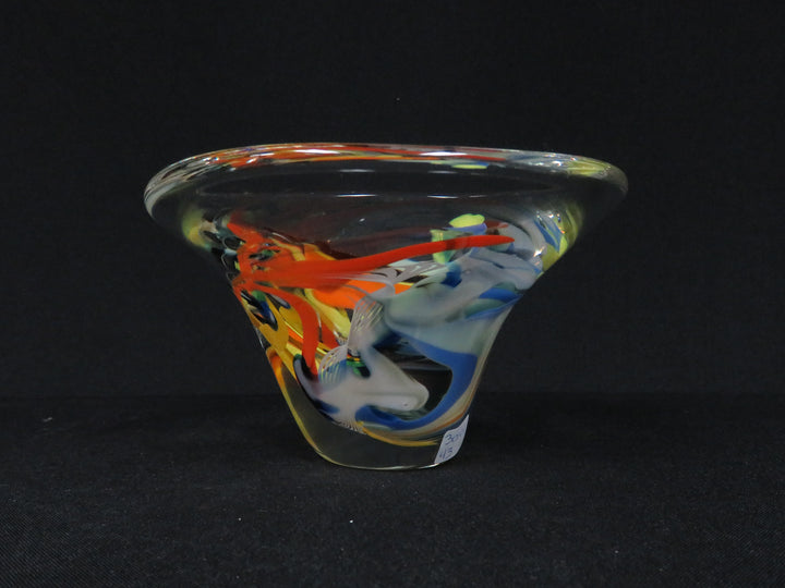 Vibrant Art Glass Bowl