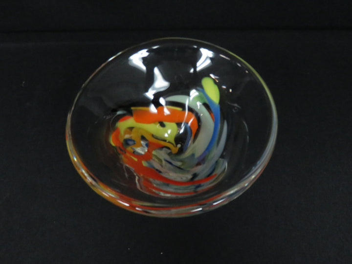 Vibrant Art Glass Bowl