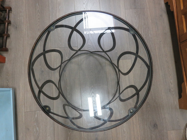 Metal & Glass Occasional Table