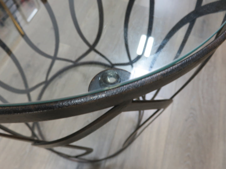 Metal & Glass Occasional Table