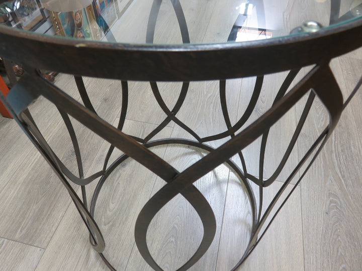 Metal & Glass Occasional Table
