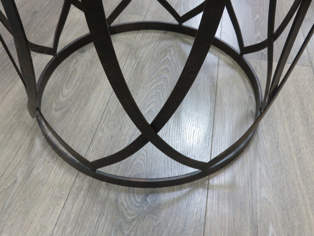 Metal & Glass Occasional Table