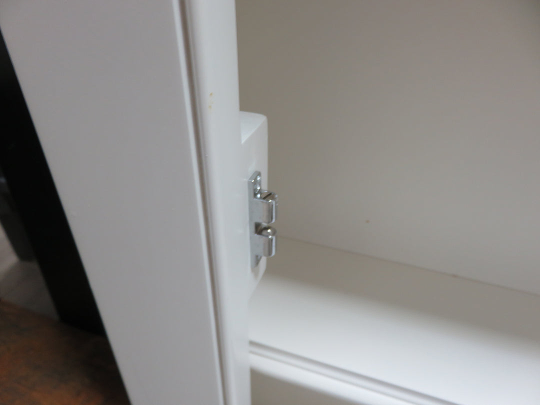 Shallow White Mirrored Cabinet