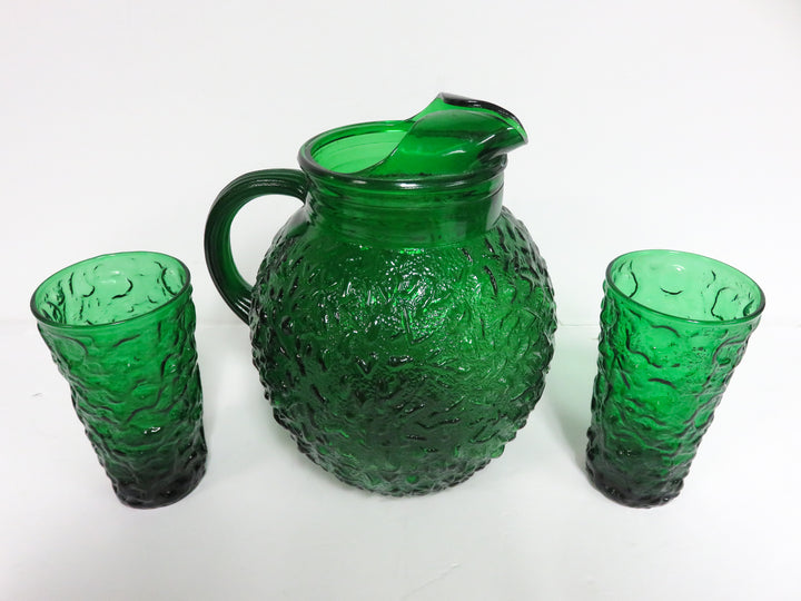 Anchor Hocking Pitcher & Glasses